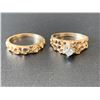 Image 1 : 14K LADIES ENGAGEMENT RING SET WITH DIAMOND (0.12CT) & 14K LADIES WEDDING RING (5.1G TOTAL)