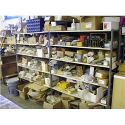 LOT OF HARDWARE IN SHELF