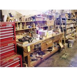 WORK SHOP TABLE WITH VISE