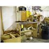 Image 1 : LOT WORK TABLE WITH CONTENTS