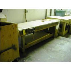 SHOP WORK TABLE WITH VISE