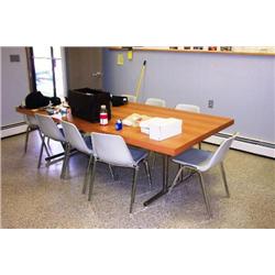 CONFERENCE TABLE AND CHAIRS