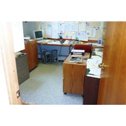 LOT OFFICE FURNITURE IN OFFICE