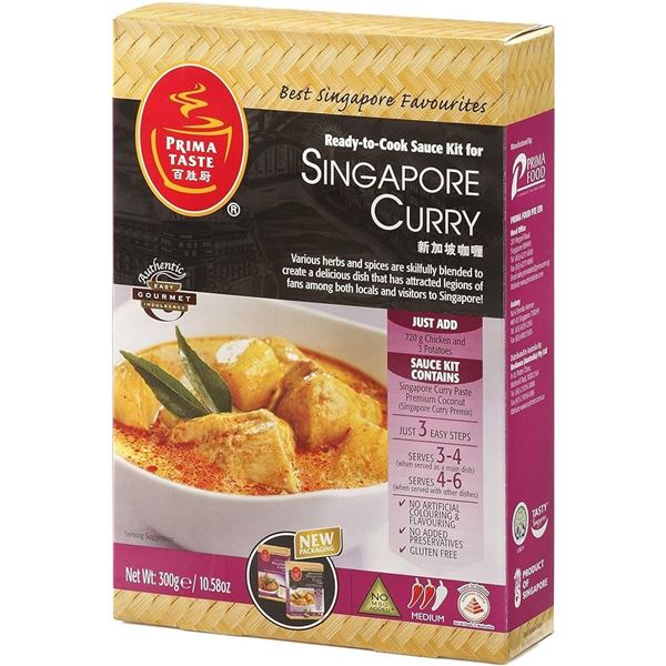 CASE WITH 8 X 300G PRIMA TASTE SINGAPORE CURRY