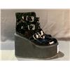 Image 2 : PAIR OF DEMONIA SWING PLATFORM BOOTS SIZE UNKNOWN