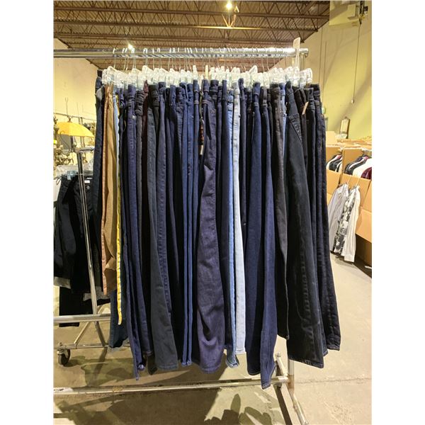 LOT OF ASSORTED JEANS & OVERALLS