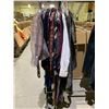 Image 1 : LOT OF ASSORTED CLOTHING INCLUDING; PANTS, DRESSES, SHEER TOPS, SWEATERS & MORE