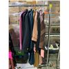 Image 1 : LOT OF ASSORTED CLOTHING INCLUDING; VINCE SILK SHIRT, ASSORTED JACKETS & MOTORCYCLE SUIT
