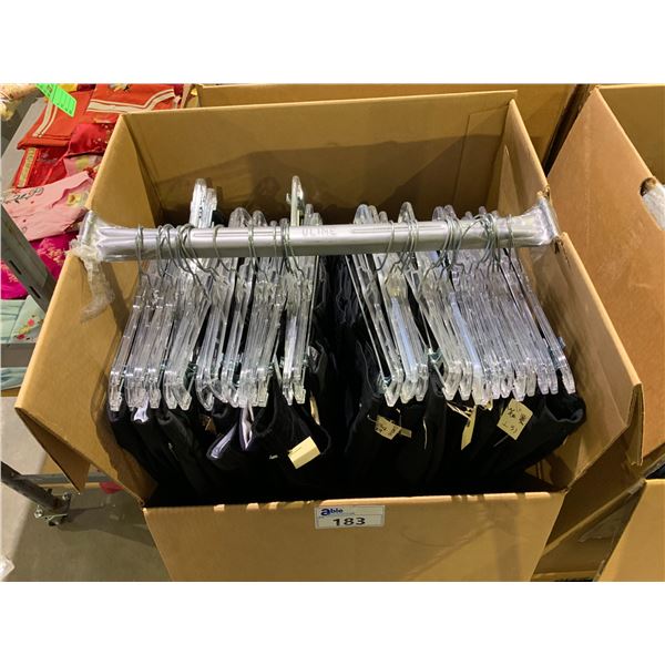 WARDROBE BOX OF ASSORTED BLACK DRESS PANTS