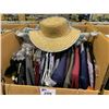 Image 1 : WARDROBE BOX OF ASSORTED CLOTHING INCLUDING; SUIT JACKETS, SUMMER SHIRTS, SKIRTS & MORE
