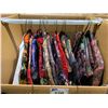 Image 1 : WARDROBE BOX OF ASSORTED CLOTHING INCLUDING; JACKETS & SHIRTS