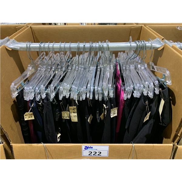 WARDROBE BOX OF ASSORTED PANTS