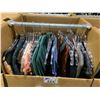 Image 1 : WARDROBE BOX OF ASSORTED CLOTHING INCLUDING; SHIRTS, DRESSES, ROBE & MORE