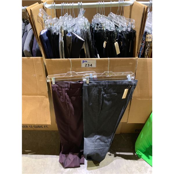 WARDROBE BOX OF ASSORTED DRESS PANTS