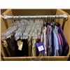Image 2 : WARDROBE BOX OF ASSORTED CLOTHING INCLUDING; SKIRTS, PANTS, DRESS SHIRTS & MORE