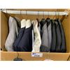 Image 2 : WARDROBE BOX OF ASSORTED SUIT JACKETS & DRESS SHIRTS