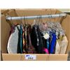 Image 2 : WARDROBE BOX OF ASSORTED CLOTHING INCLUDING; SKIRTS & SHIRTS