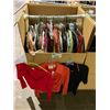 Image 1 : WARDROBE BOX OF ASSORTED CLOTHING INCLUDING; SHIRTS & SKIRTS