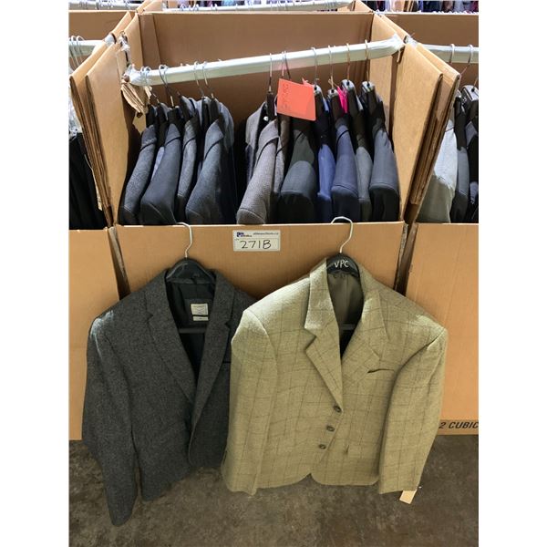 WARDROBE BOX OF ASSORTED SUIT JACKETS