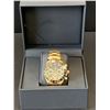 Image 3 : MENS ZIHLMANN & CO Z400 WATCH, CHRONOGRAPH MOVEMENT, GOLD COLOUR STAINLESS