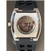 Image 2 : MENS AUTOMATIC DESCHAMPS & CO WATCH, SKELETON DIAL, GLASS EXHIBITION BACK CASE,