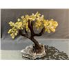 Image 1 : LARGE 14" CITRINE BONSAI TREE ON AMETHYST BASE RETAIL $3,200