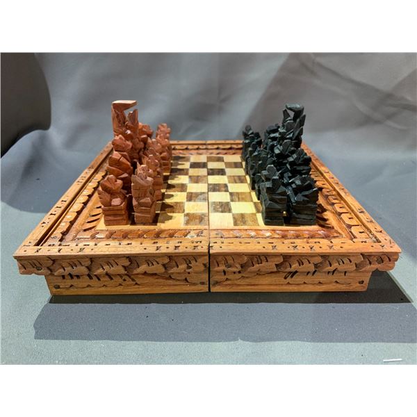 100% HAND CARVED CHESS SET IMPORTED FROM BALI