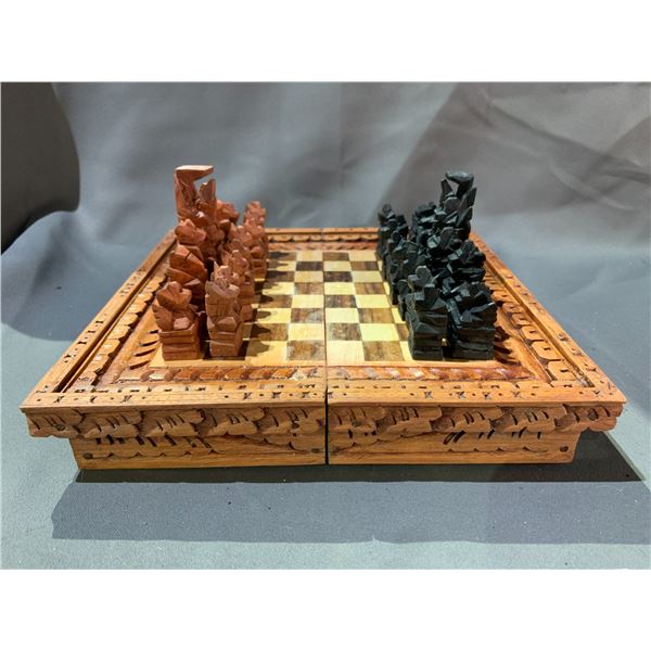 100% HAND CARVED CHESS SET IMPORTED FROM BALI