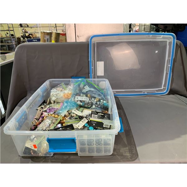 BIN OF ASSORTED JEWELRY