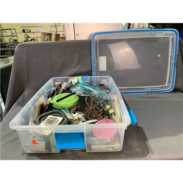 BIN OF ASSORTED JEWELRY