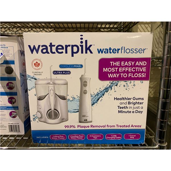 WATERPIK WATERFLOSSER ULTRA PLUS & CORDLESS PEARL