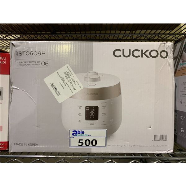 CUCKOO ELECTRIC PRESSURE RICE COOKER/WARMER ST0609F