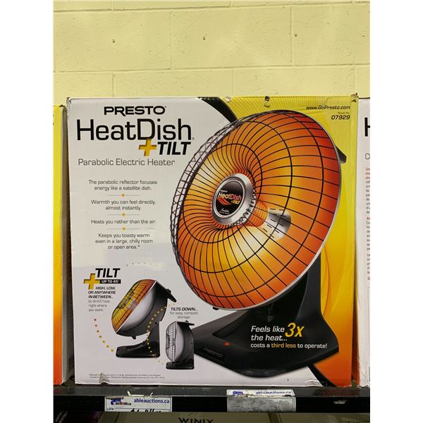 PRESTO HEATDISH+TILT PARABOLIC ELECTRIC HEATER