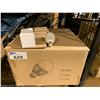 Image 2 : SHELF LOT OF ASSORTED ITEMS INCLUDING:AC100-240V 7.2W LIGHTING, TEA KETTLE AND MORE
