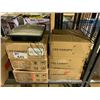Image 2 : SHELF LOT OF LED CANOPY LIGHTS AND FACE MASKS