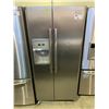 Image 1 : FRIGIDAIRE STAINLESS STEEL SIDE BY SIDE FRIDGE WITH WATER/ICE DISPENSER