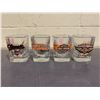 Image 1 : 4 HARLEY DAVIDSON SHOT GLASSES