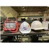 Image 2 : SHELF LOT OF HARD HATS, GRILL PRO GAS BBQ COVER AND MORE