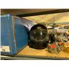 Image 3 : SHELF LOT OF ITEMS INCLUDING; MOTORCYCLE HELMET, COOLER AND MORE