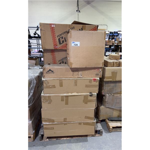 PALLET OF ASSORTED CLUTCH CHAIR PARTS & FURNITURE