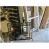 Image 4 : LOT OF ASSORTED ITEMS INCLUDING; METAL DISPLAY RACK, WINDOW FRAMES, DOORS & MORE