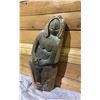 Image 3 : ARTIST SIGNED AFRICAN STONE SCULPTURE 27" TALL