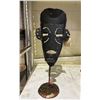 Image 2 : METAL ZULU MASK CANDLE HOLDER 23.5" TALL