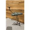 Image 3 : ARTIST SIGNED AFRICAN STONE BIRD SCULPTURE 11.5" TALL