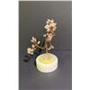 Image 2 : ROSE QUARTZ WITH JADE BASE BONSAI TREE RETAIL $350