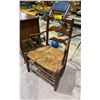 Image 1 : CIRCA 1780'S LADDERBACK RUSH SEAT CHAIR