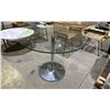 Image 1 : GLASS TOP DINING TABLE APPROX 39.5" DIAMETER