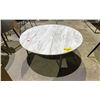 Image 1 : MARBLE TOP COFFEE TABLE APPROX 39" DIAMETER