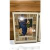 Image 2 : 2 SHADOW BOXES GRAPE PICTURES WITH CORK OUTLINE. 15" X 12"