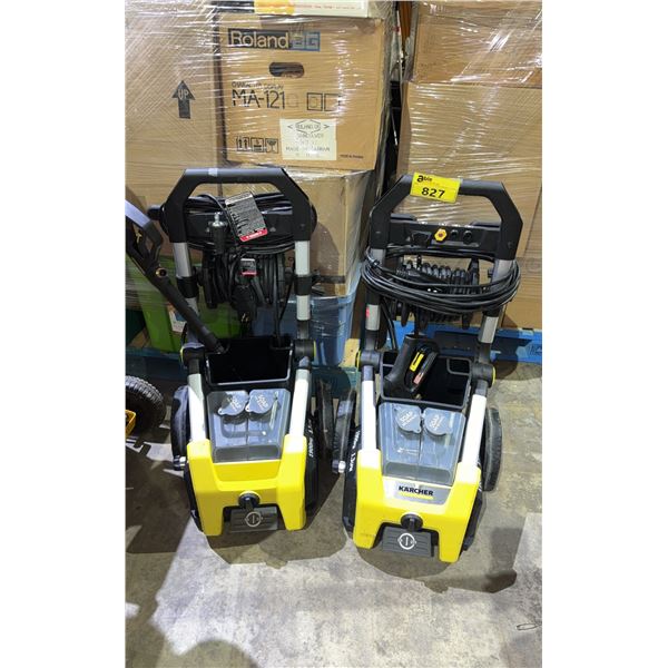 LOT OF 2 KARCHER PRESSURE WASHERS *UNKNOWN WORKING CONDITION*